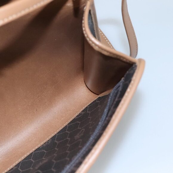 Christian Dior Honeycomb Canvas Shoulder Bag PVC Black - Picture 12 of 16